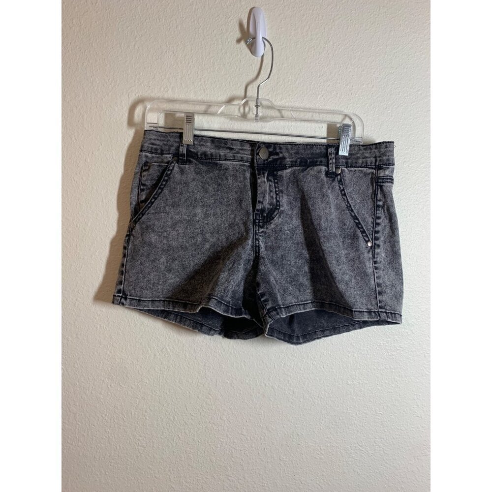 Forever 21 Premium Denim Shorts Womens Size 28 Black AC8